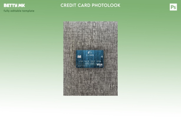 модерен стил Молдавија Викторијабанк виза класичен шаблон за фото изглед на карт